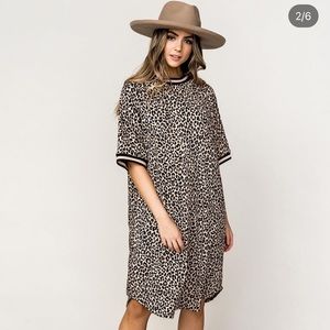 NWT Dressed in LaLa Frankie Dress Leopard